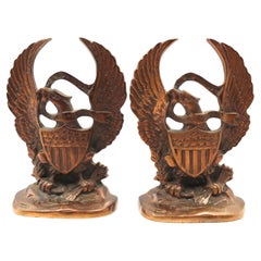 Vintage U.S. Great Seal Bookends, Circa 1950s