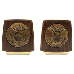Vintage U.S. Great Seal Bookends, Circa 1950s