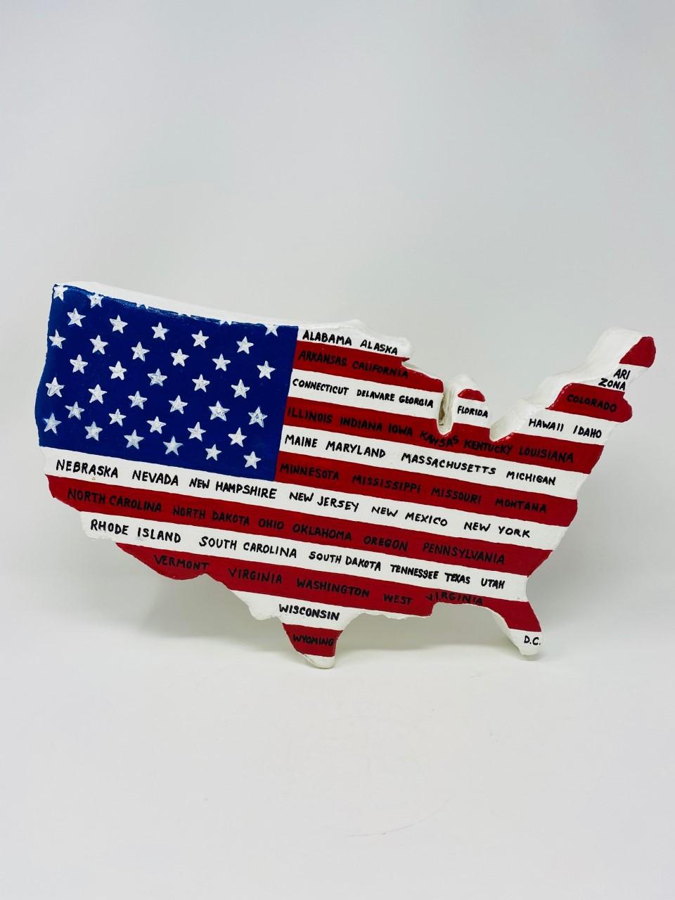 Artisanat Art mural du drapeau américain vintage  en vente
