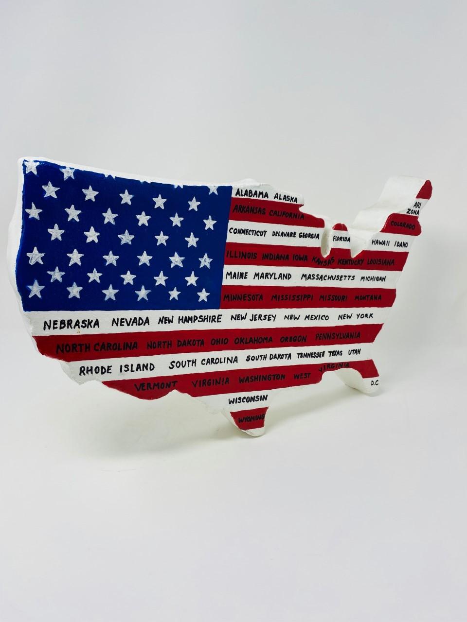 Américain Art mural du drapeau américain vintage  en vente