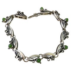 Vintage Ussr 1960 Pulsera de plata turquesa