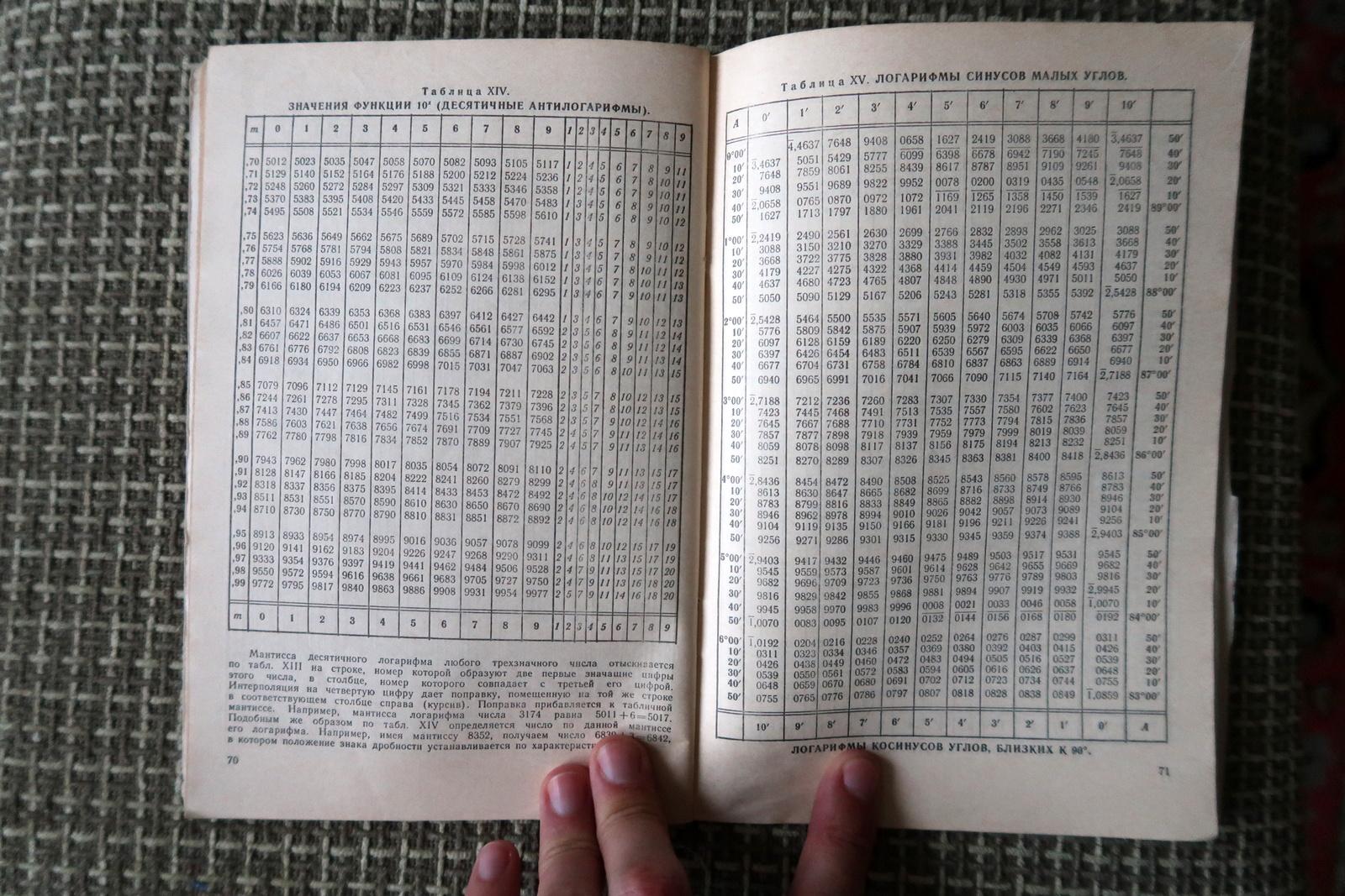 Vintage USSR Mathematical Tables: Four-Digit Calculations, 1J128 For Sale 2