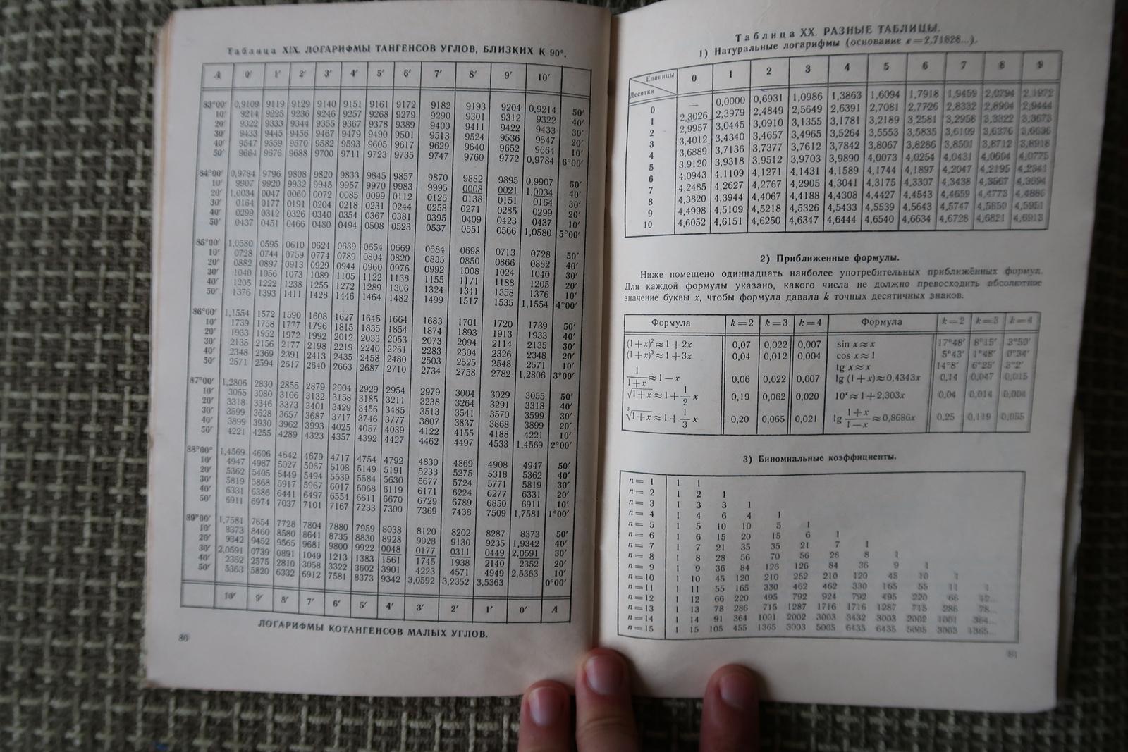 Vintage USSR Mathematical Tables: Four-Digit Calculations, 1J128 For Sale 3