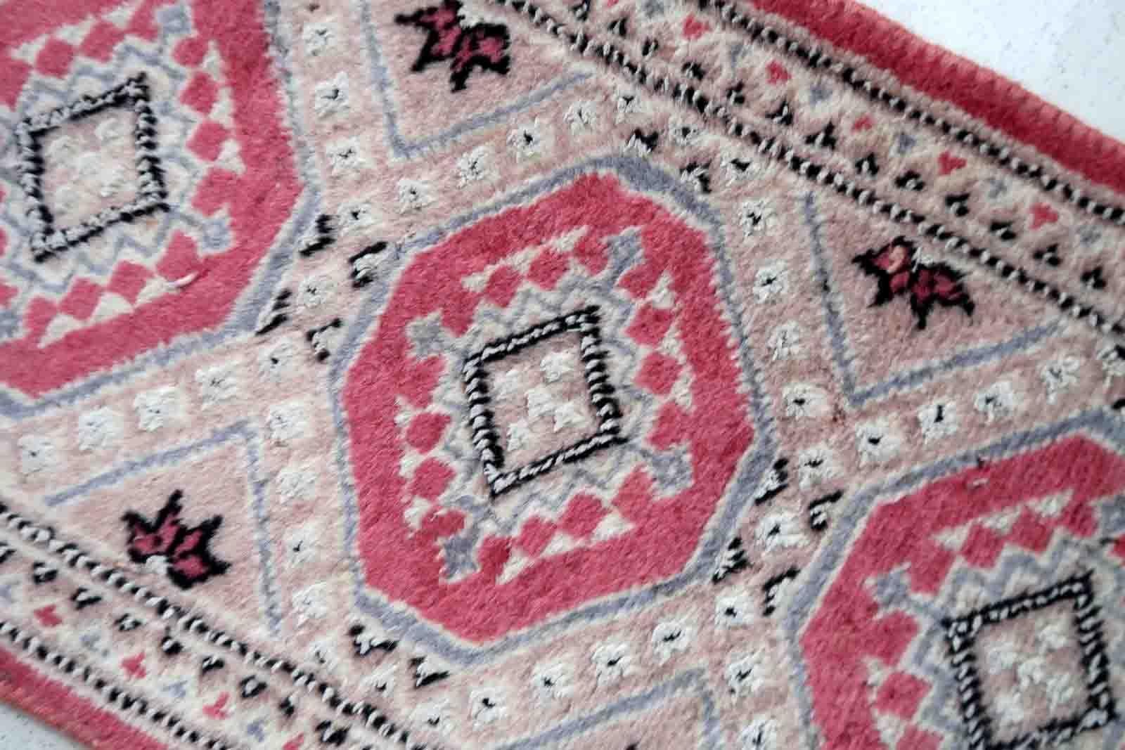 Uzbekischer Bukhara-Teppich, 1970er Jahre, 1C873 (Maschinell gefertigt) im Angebot