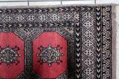 Vintage Uzbek Bukhara Runner – 1960s Hand‑Knotted Wool Rug 2.1' x 5.6' - 1C1241