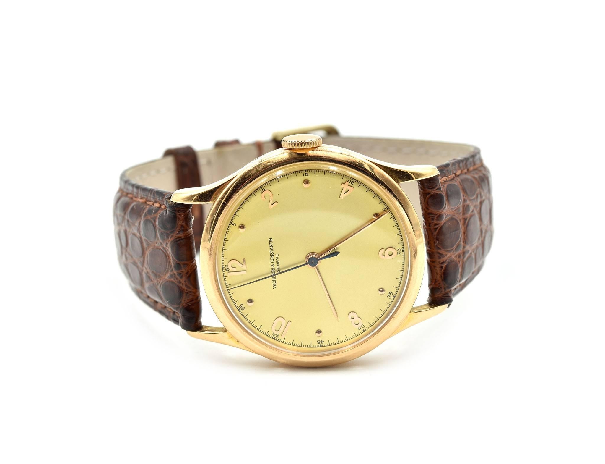 Vacheron Constantin Rose Gold manual Wristwatch Ref 445438 In Excellent Condition In Scottsdale, AZ