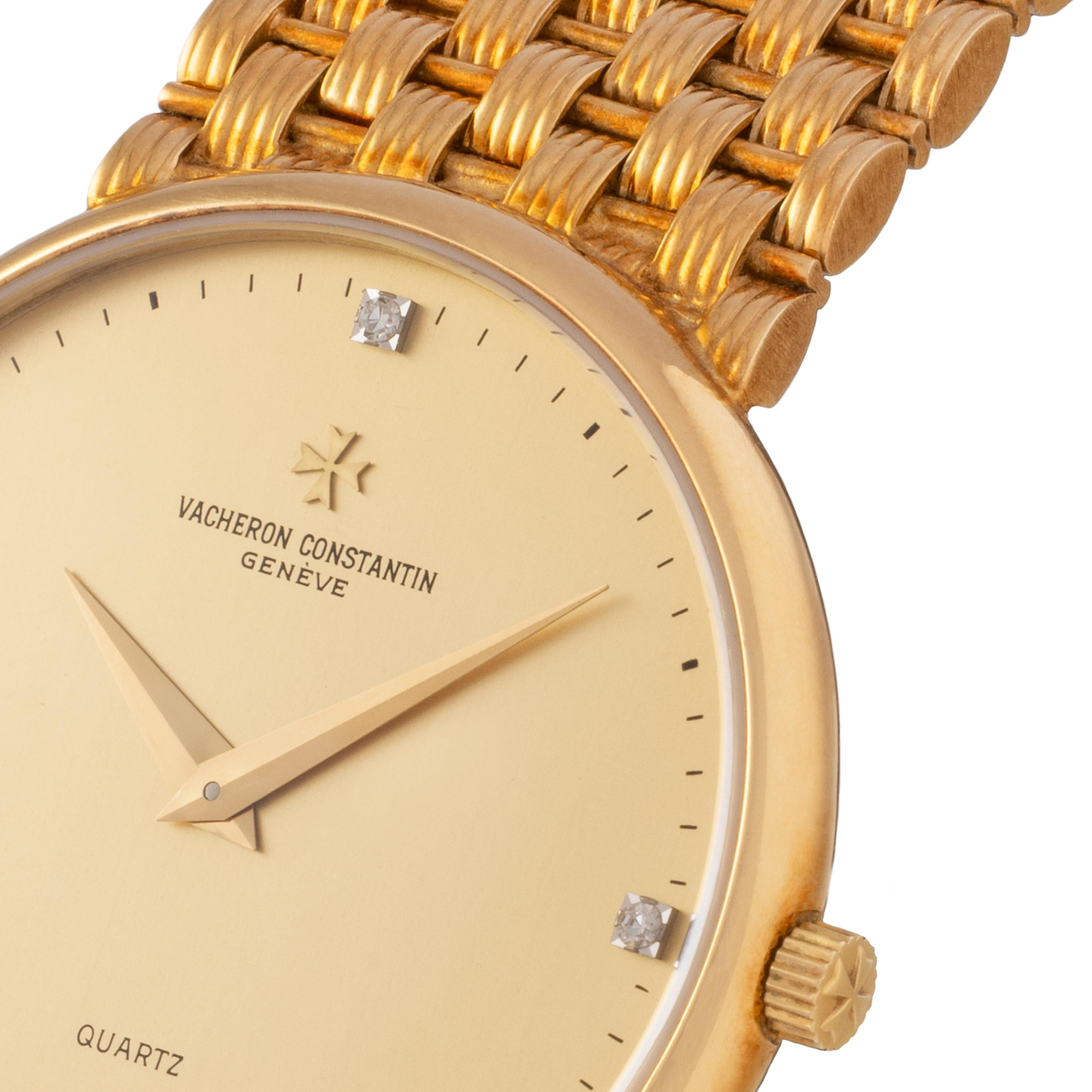 Vintage Vacheron Constantin 18 Karat Gelbgold 32mm Zifferblatt, Vintage für Damen oder Herren im Angebot