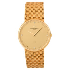 Vintage Vacheron Constantin Oro amarillo de 18 quilates Esfera de 32 mm