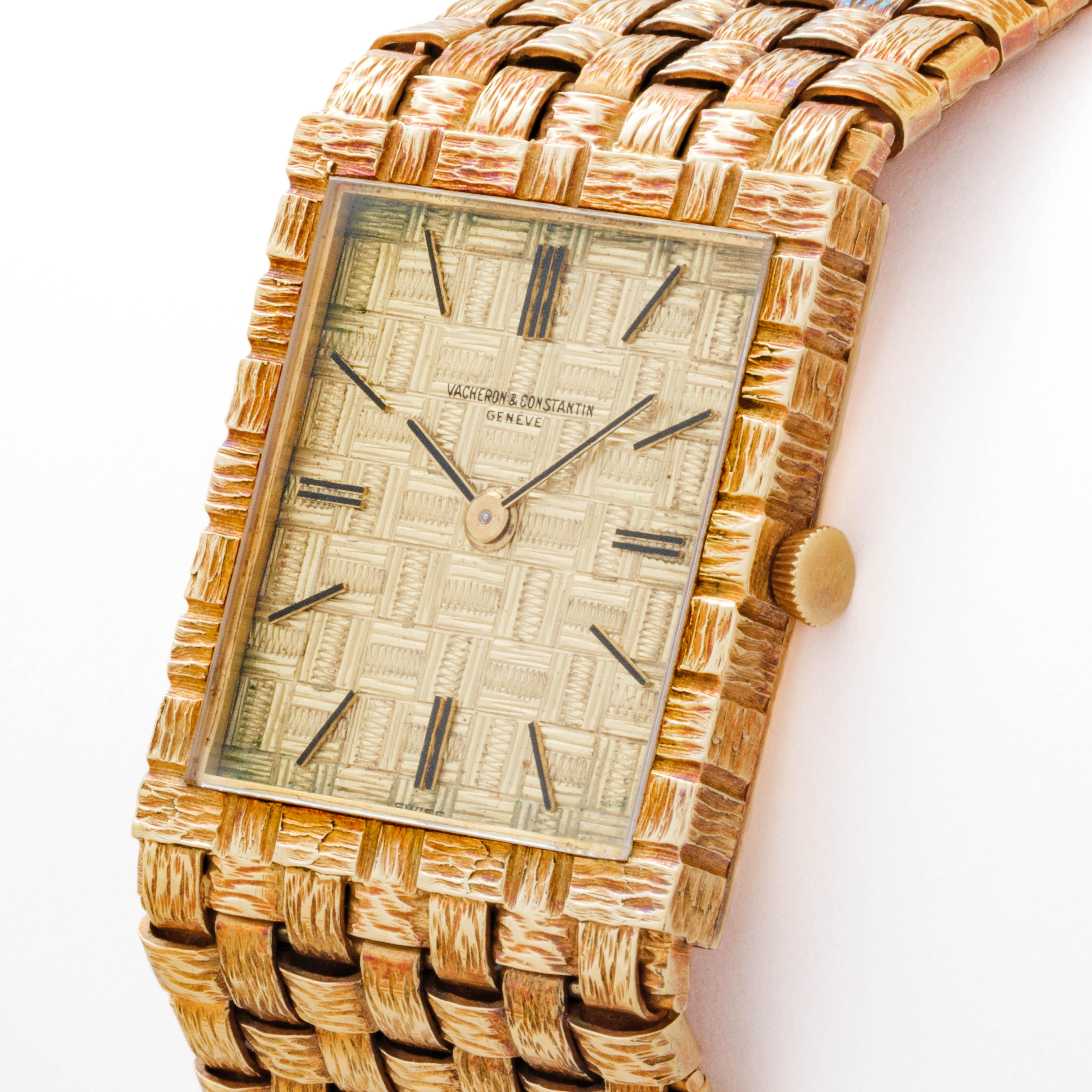 Vacheron Constantin d'epoca in oro giallo 18 carati Modello 33030 Mesh Doll Watch in vendita 1