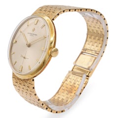 Reloj de caballero vintage Vacheron Constantin de cuerda manual de oro amarillo de 18 quilates