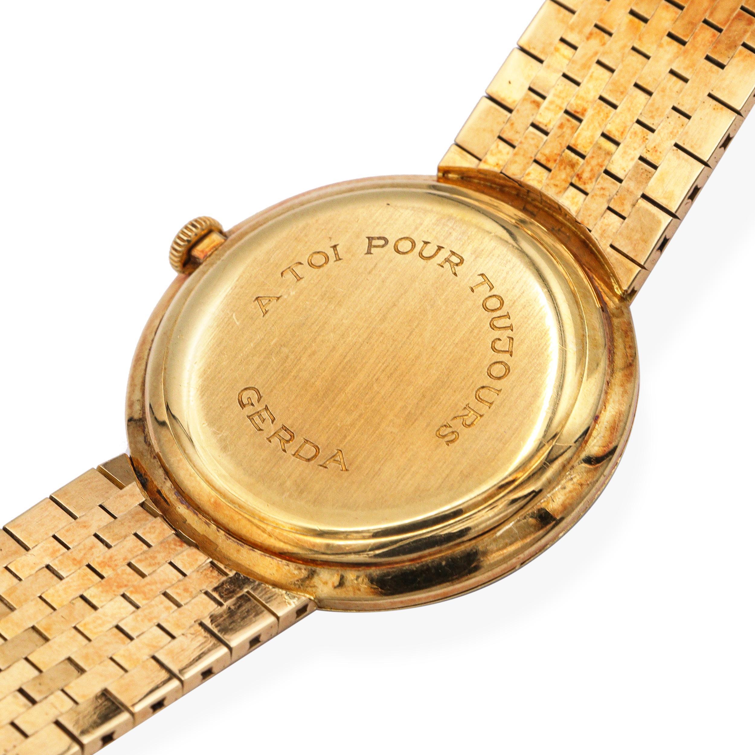 Vintage Vacheron Constantin Or Jaune 18k Montre pour homme à remontage manuel Pour hommes en vente