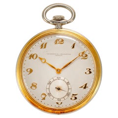 Vacheron Constantin 44MM 18K Weiß- und Gelbgold Hand-Taschenuhr, Vintage