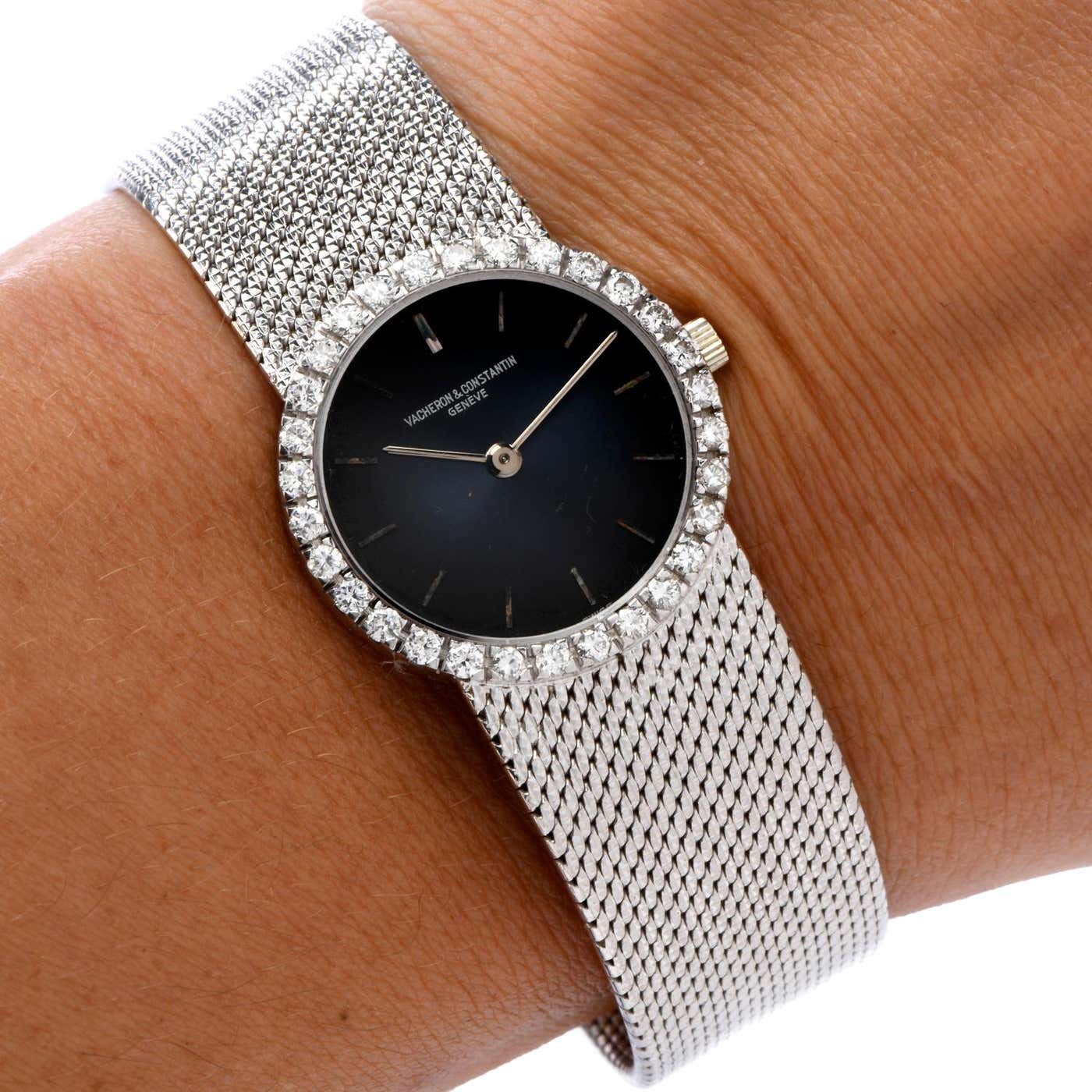 Vacheron Constantin vintage diamond white gold watch
