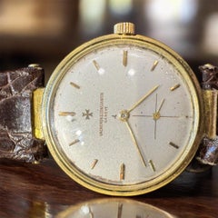 Vintage Vacheron Constantin Geneve 35MM  Weißblech 18K Gold Uhr