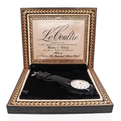 Vintage Vacheron Constantin LeCoultre Mystery Dial 14K White Gold Diamond Watch