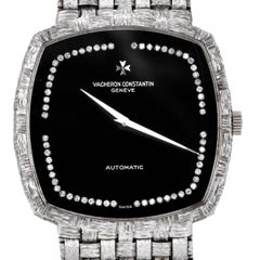 Vintage Vacheron Constantin  Onyx Diamond Dial 18K Gold Watch Ref. 7391 0