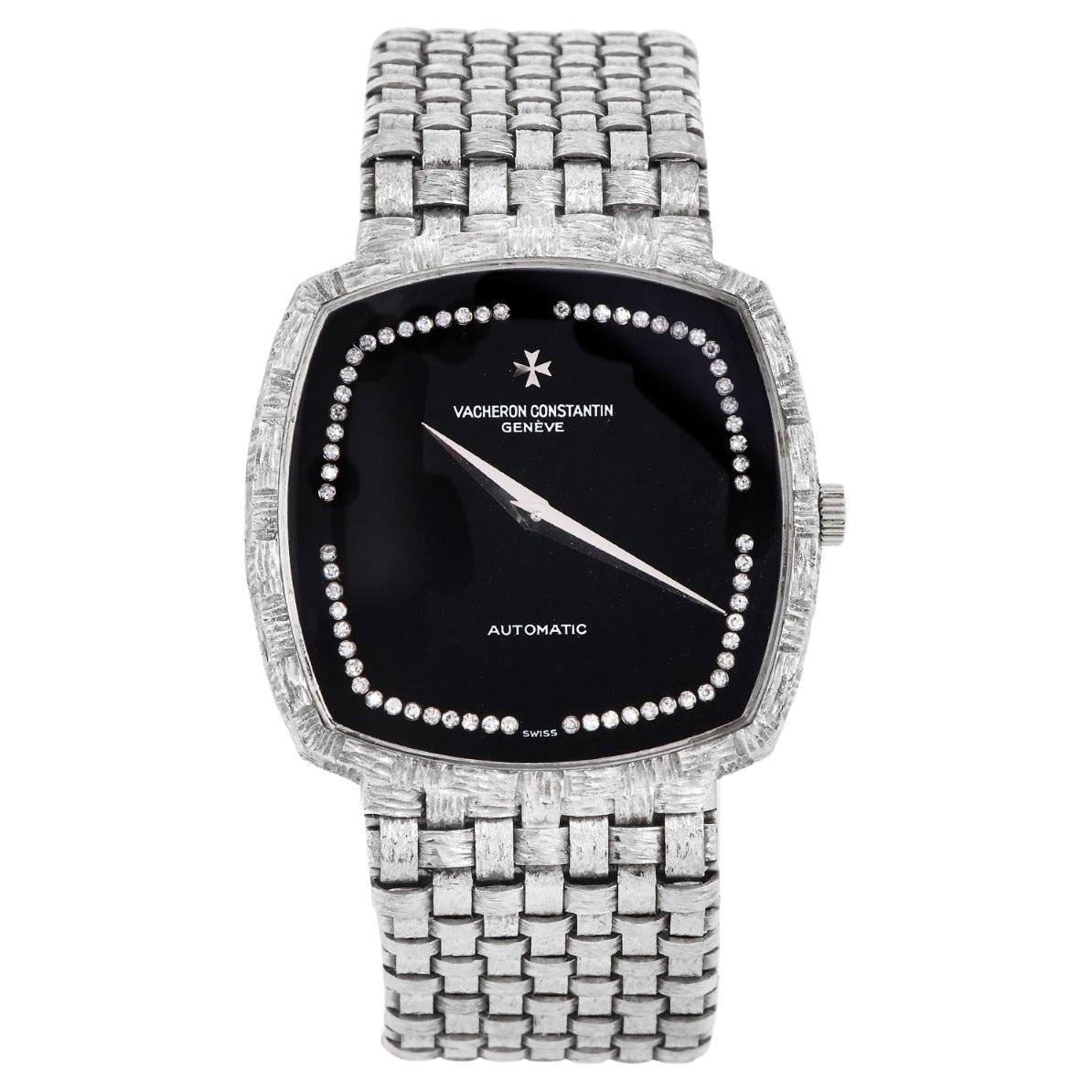 Vacheron Constantin d'epoca  Orologio Onyx Diamond Dial in oro 18 carati Ref. 7391 0 in vendita