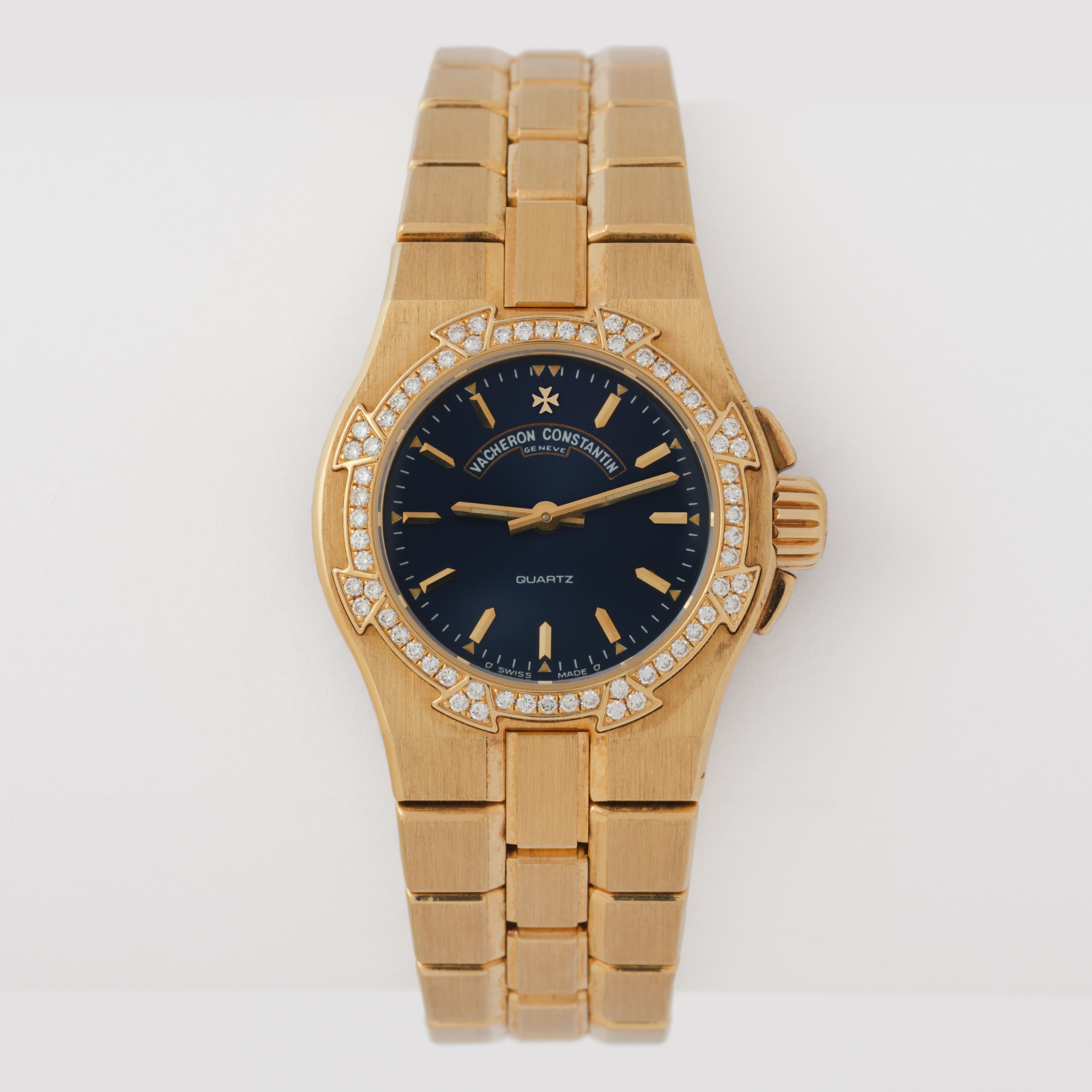 Moderno Vacheron Constantin Overseas d'epoca in oro giallo 18 carati in vendita