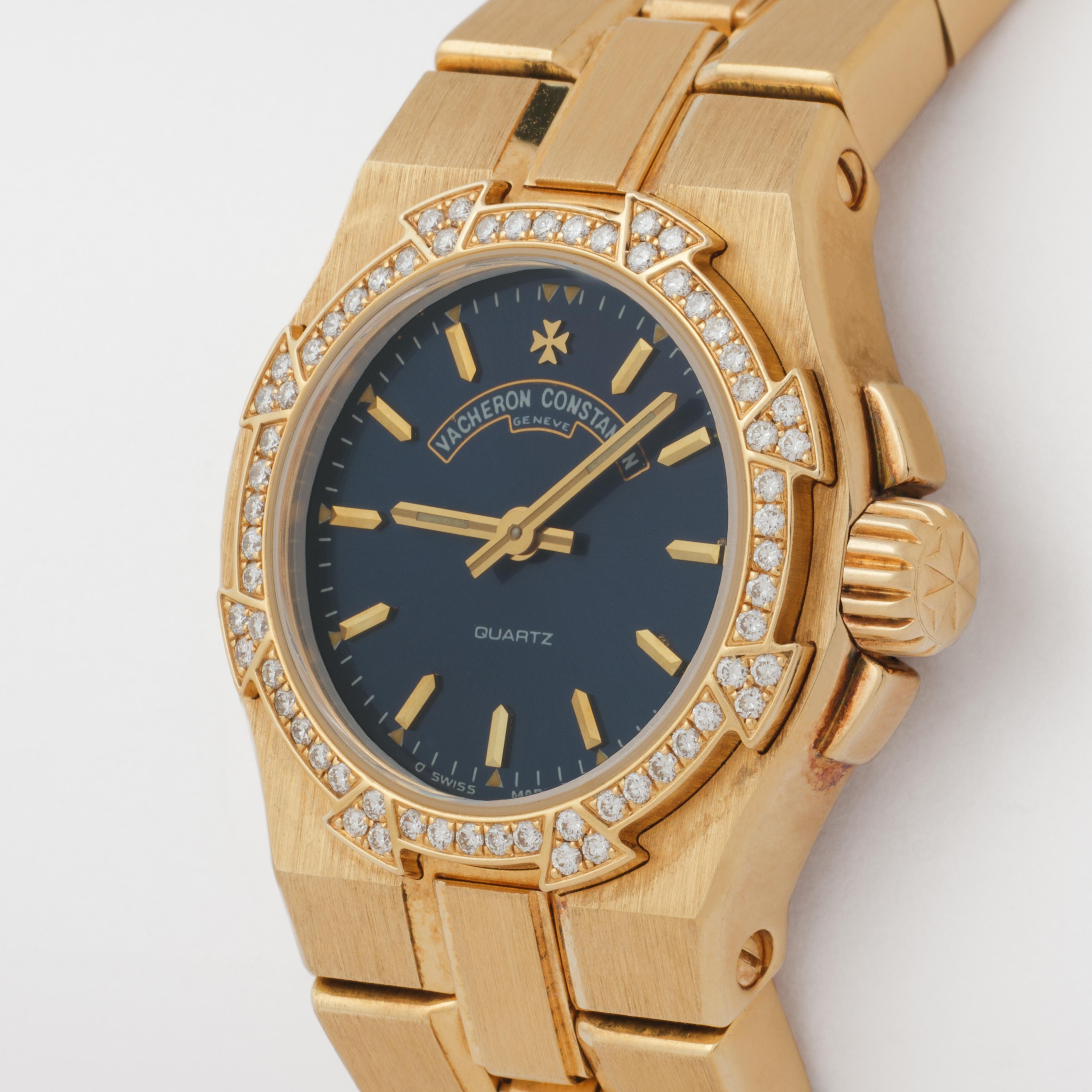 da uomo o donna Vacheron Constantin Overseas d'epoca in oro giallo 18 carati in vendita