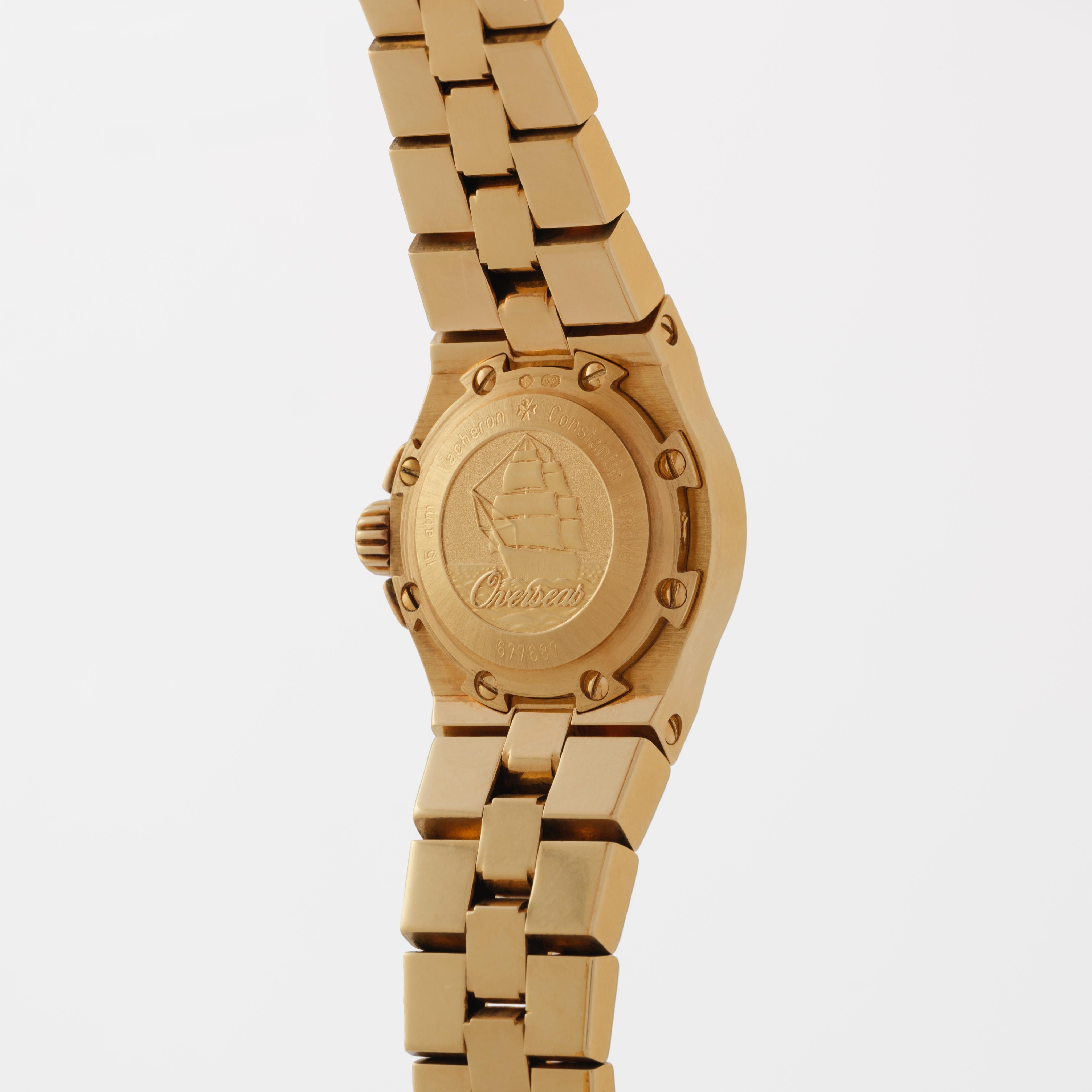 Vacheron Constantin Overseas d'epoca in oro giallo 18 carati in vendita 3