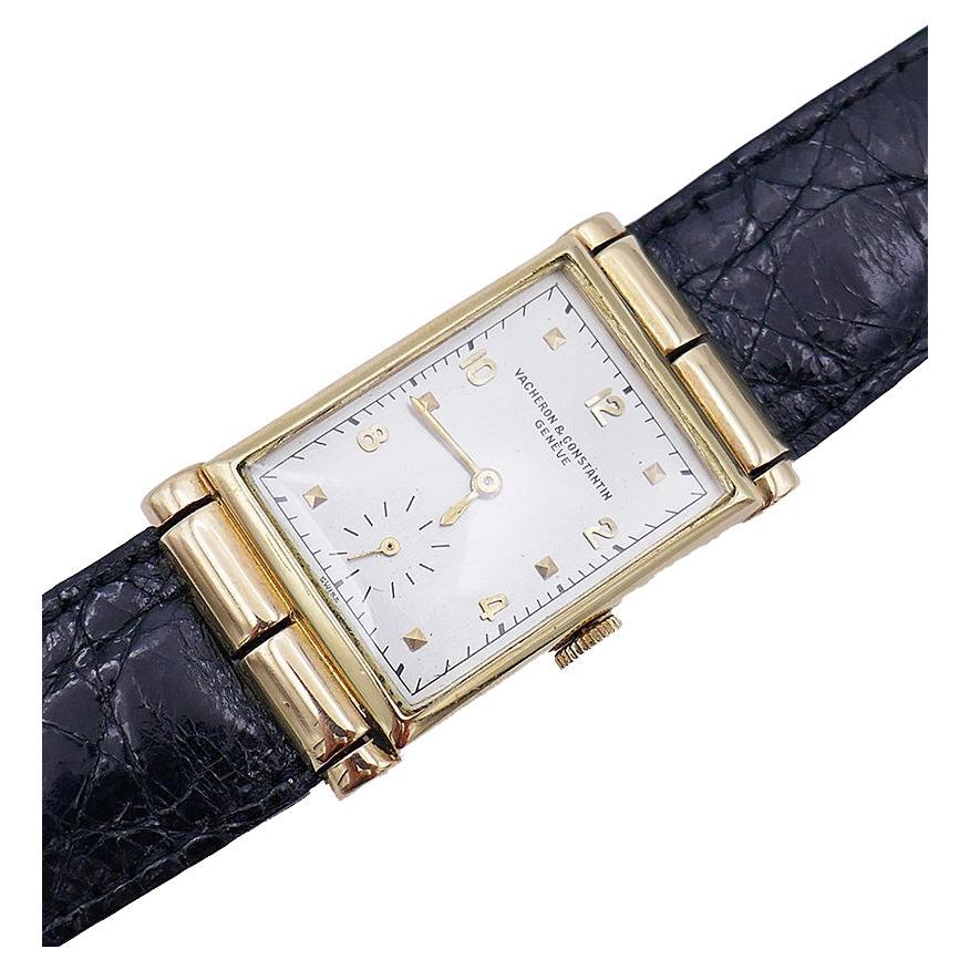 Vintage Vacheron & Constantin Wristwatch 14k Gold Estate Jewelry & Timepiece For Sale