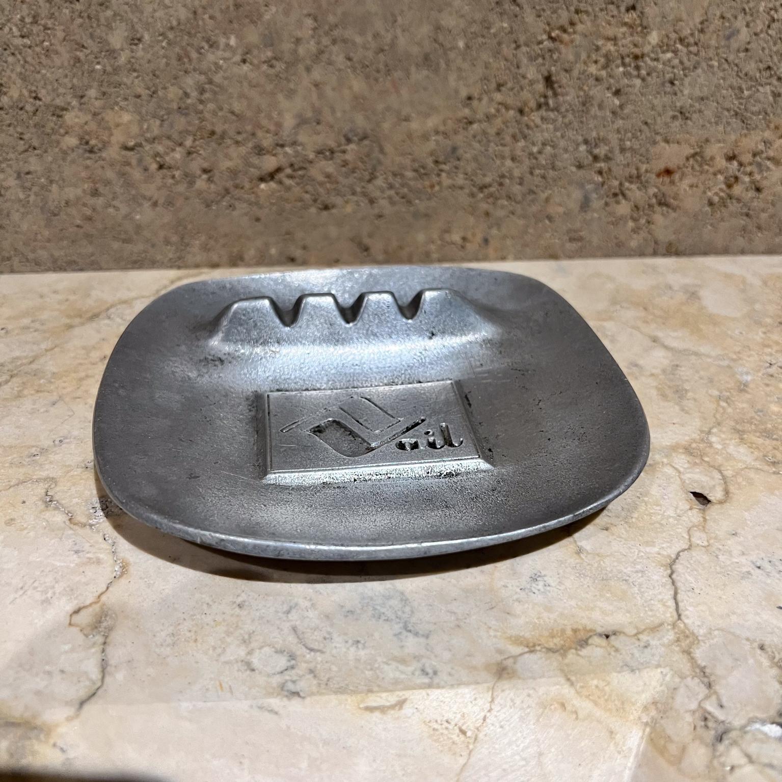 Mid-Century Modern Vintage Vail Ashtray Matte Pewter Wilton Columbia Pa
