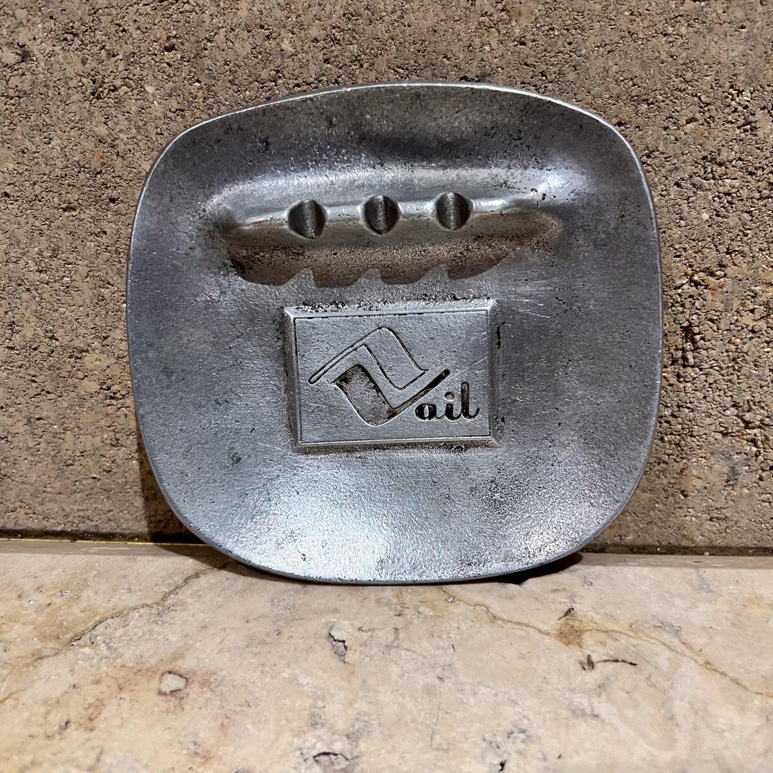 Vintage Vail Ashtray Matte Pewter Wilton Columbia Pa 1