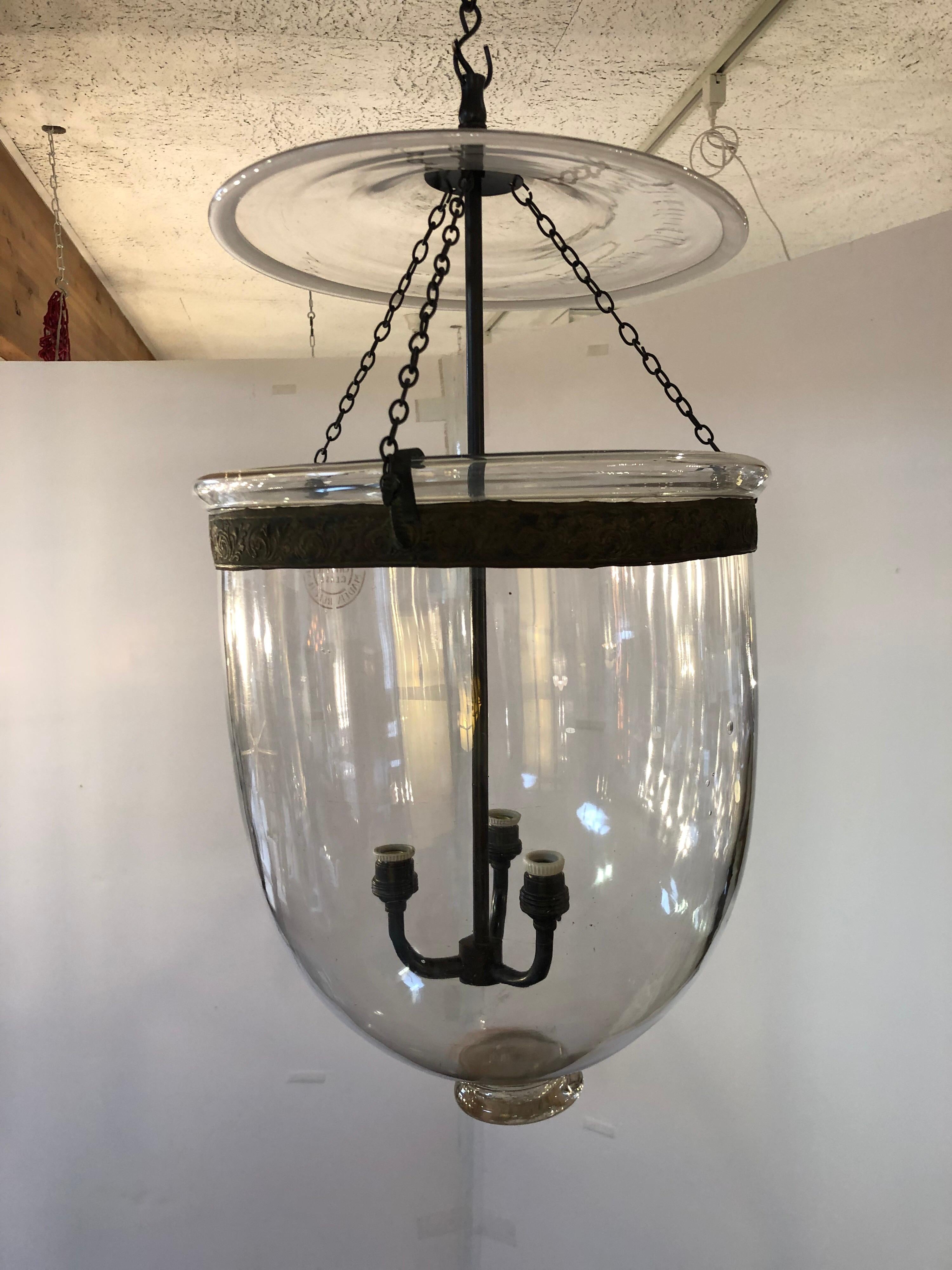 Vintage Val Saint Lambert Hundi Lantern For Sale 6