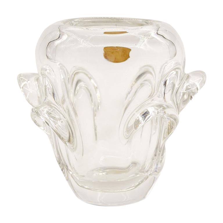 Vintage Val-Saint-Lambert Vase, 1970s For Sale