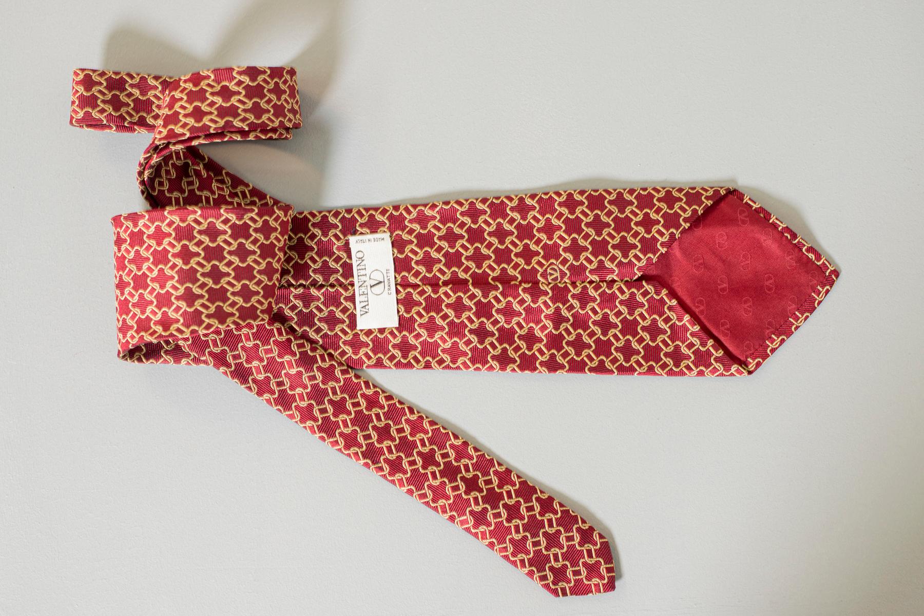 valentino silk tie