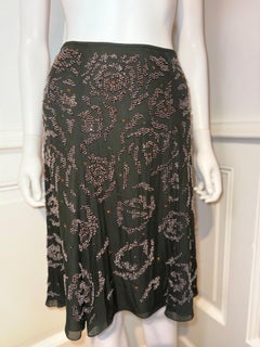 Vintage Valentino beaded embellished skirt new/with tags