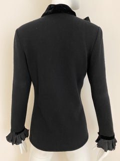 Vintage Valentino Black Cashmere Sweater with Bow