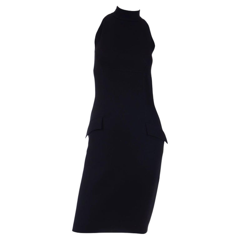 1980's Jean Louis Scherrer Couture Black Gown FR 42 - Ruby Lane