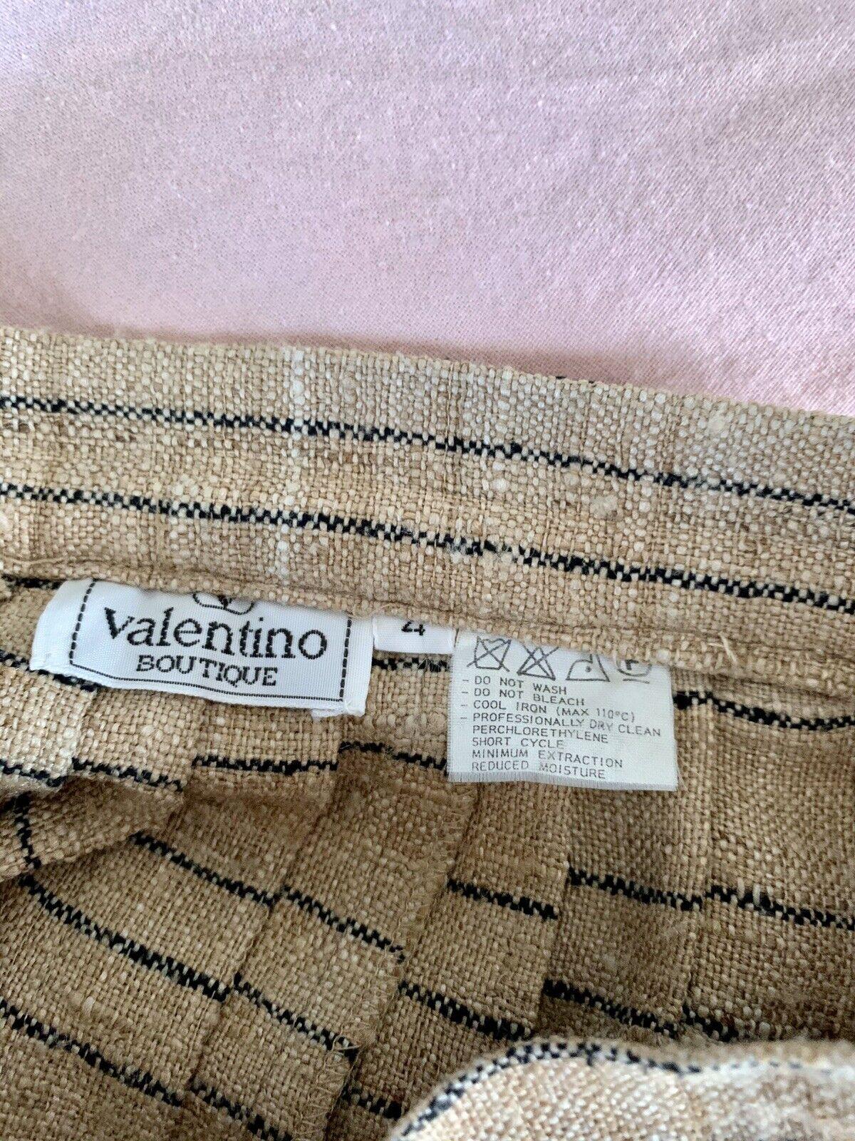 Vintage VALENTINO Boutique Couture Two Piece Ensemble Skirt Top 8 For Sale 8