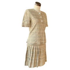 Vintage VALENTINO Boutique Couture Two Piece Ensemble Skirt Top 8