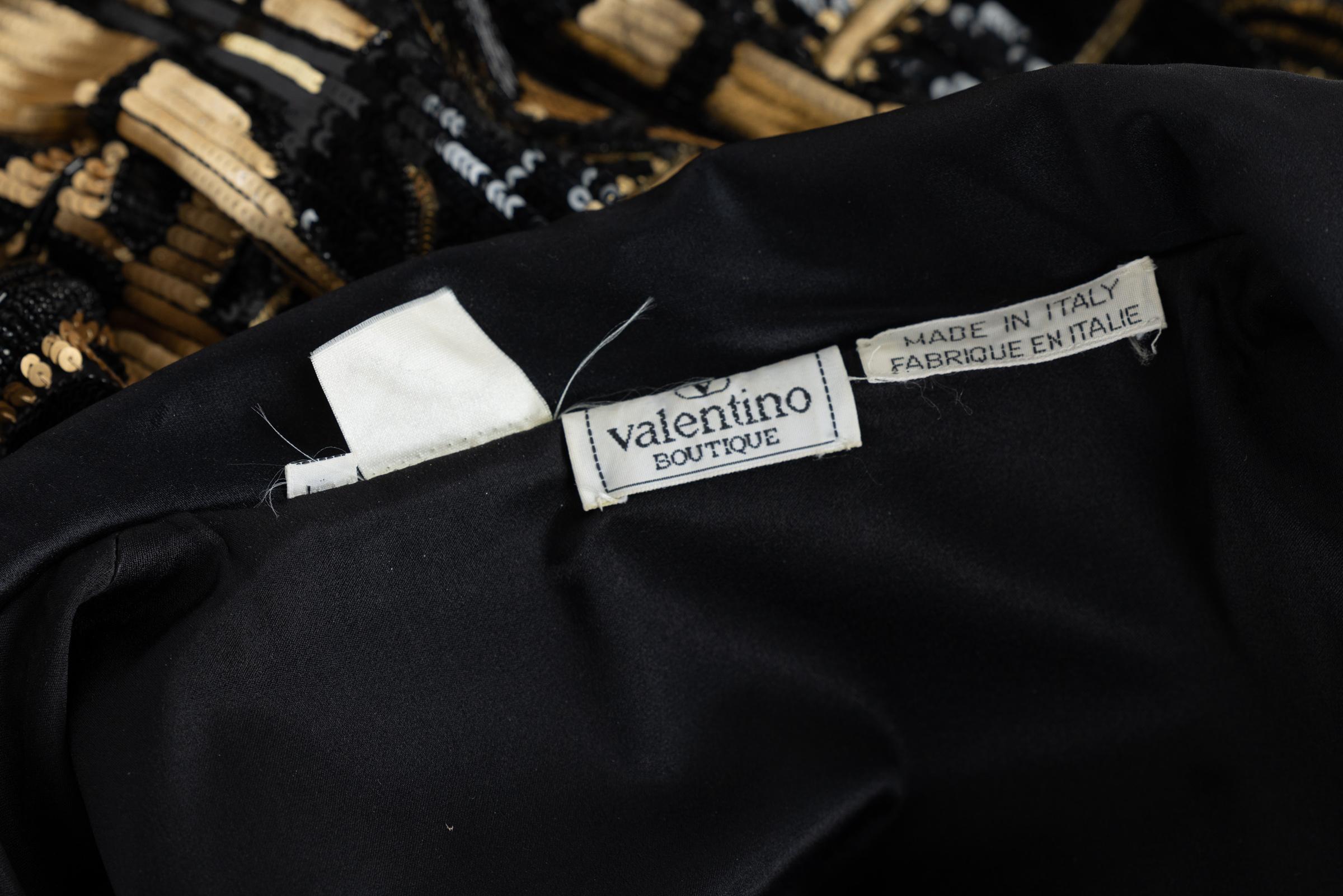 Vintage Valentino Boutique Gold Sequin & Beads Horse Jacket 5