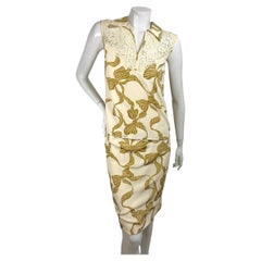 Vintage Valentino Boutique Silk Blouse and Skirt Set with Lace Collar US 4-6