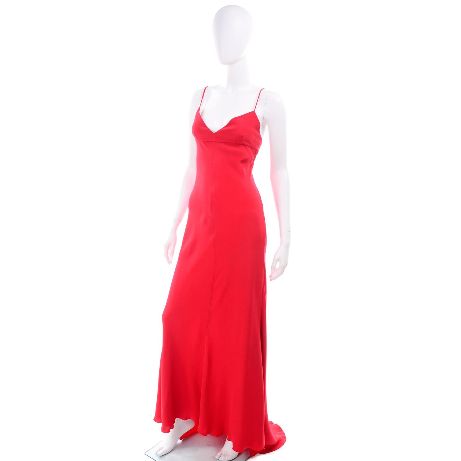 vintage red valentino dress