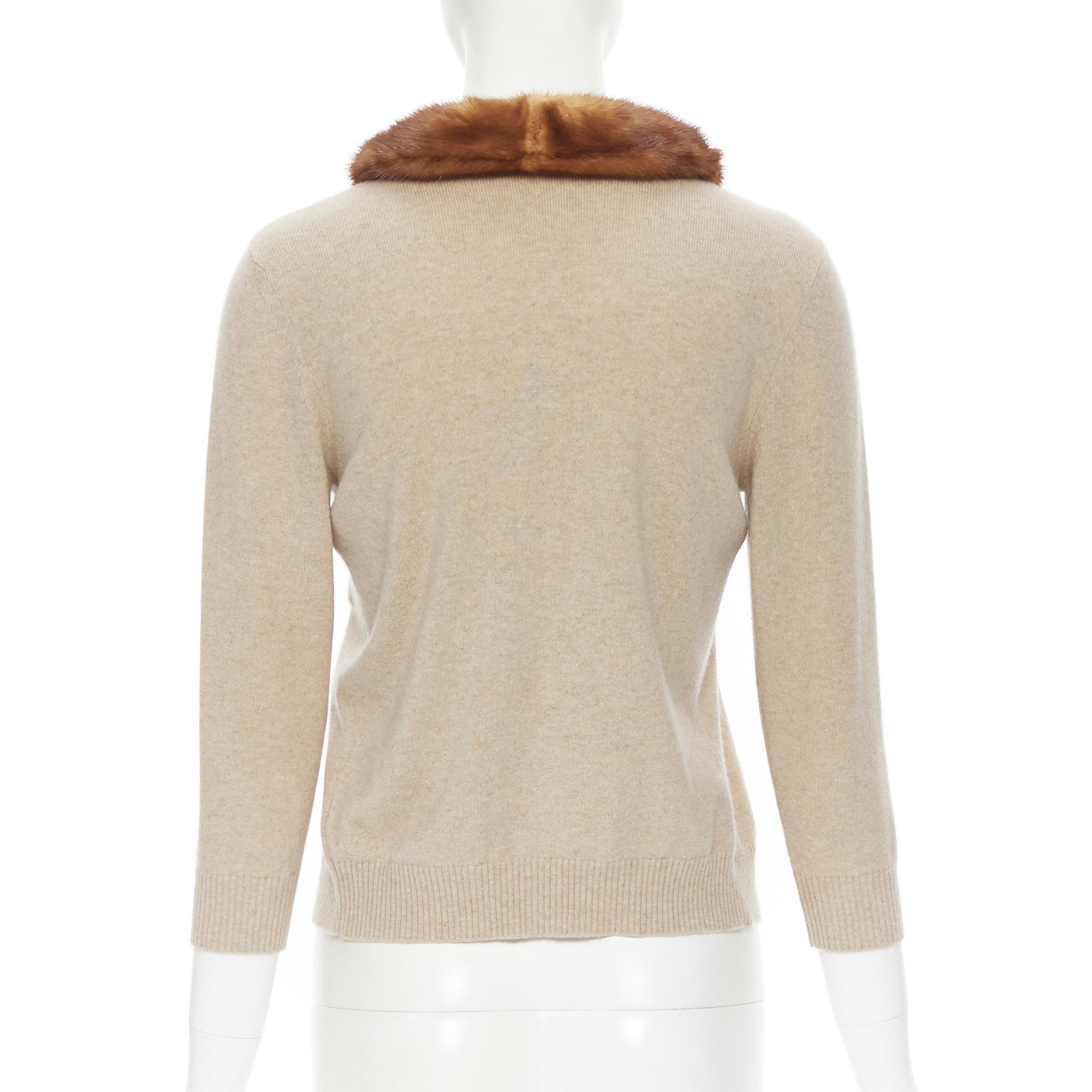 faux fur collar sweater