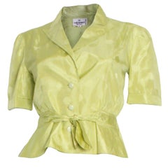 Vintage Valentino Chartreuse Jacket