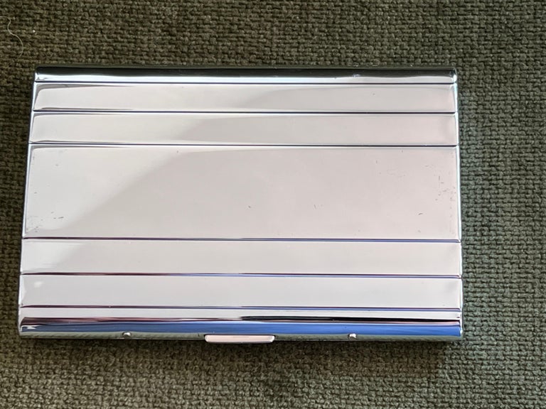 valentino cigarette case Retro Vintage VALENTINO GARAVANI Cigarette Case with Gold Plated Logo