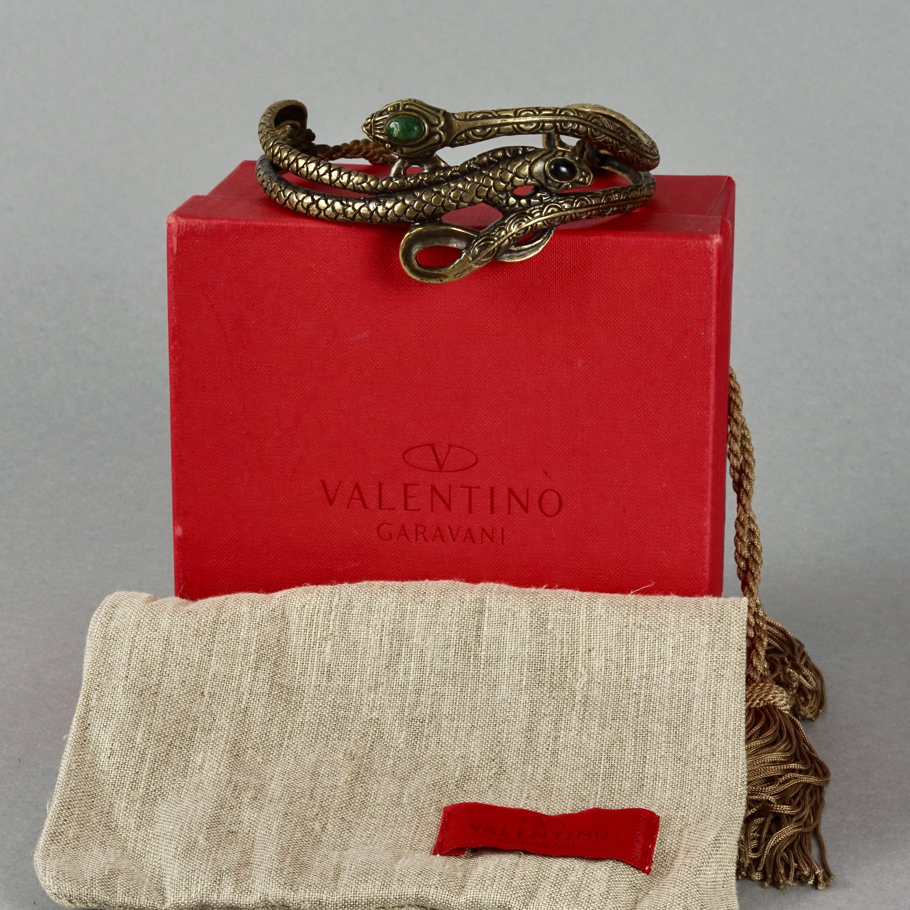 Vintage VALENTINO GARAVANI Snake Tassel Choker Necklace In Excellent Condition In Kingersheim, Alsace
