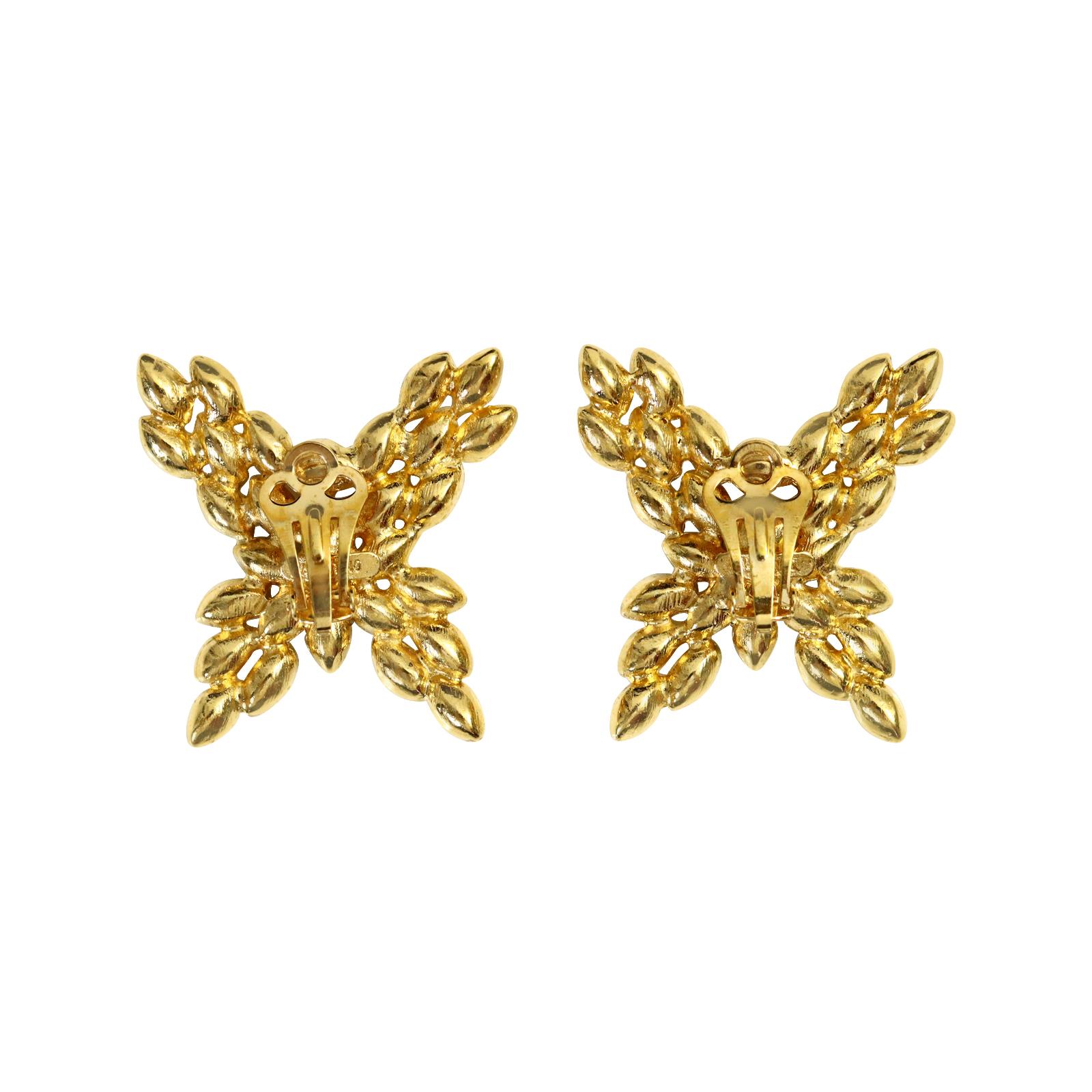 valentino crystal earrings