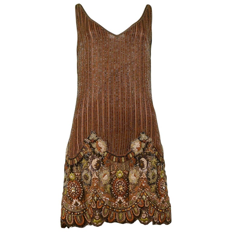 Vintage Valentino Heavily Beaded Floral Mini Dress For Sale at 1stDibs valentino beaded dress