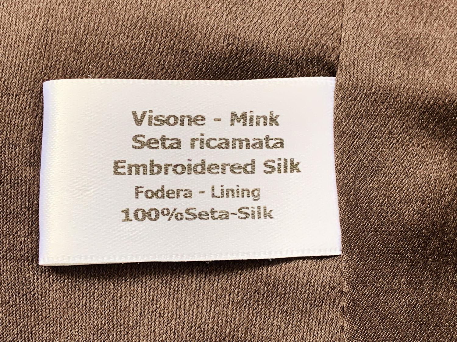 Vintage Valentino Mink Embellished Vest Italian size 40 4
