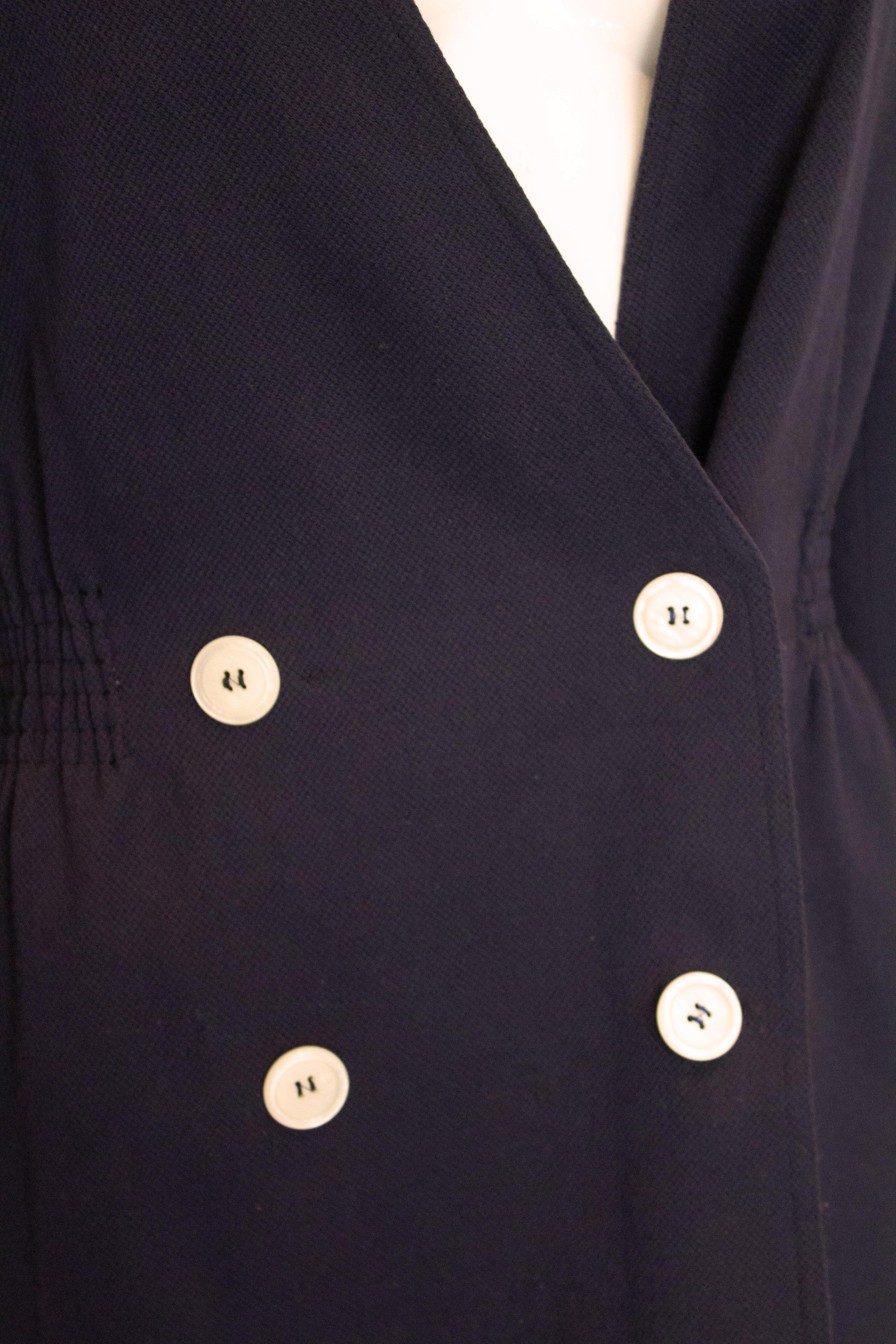 Women's Vintage Valentino Navy Blue Jacket