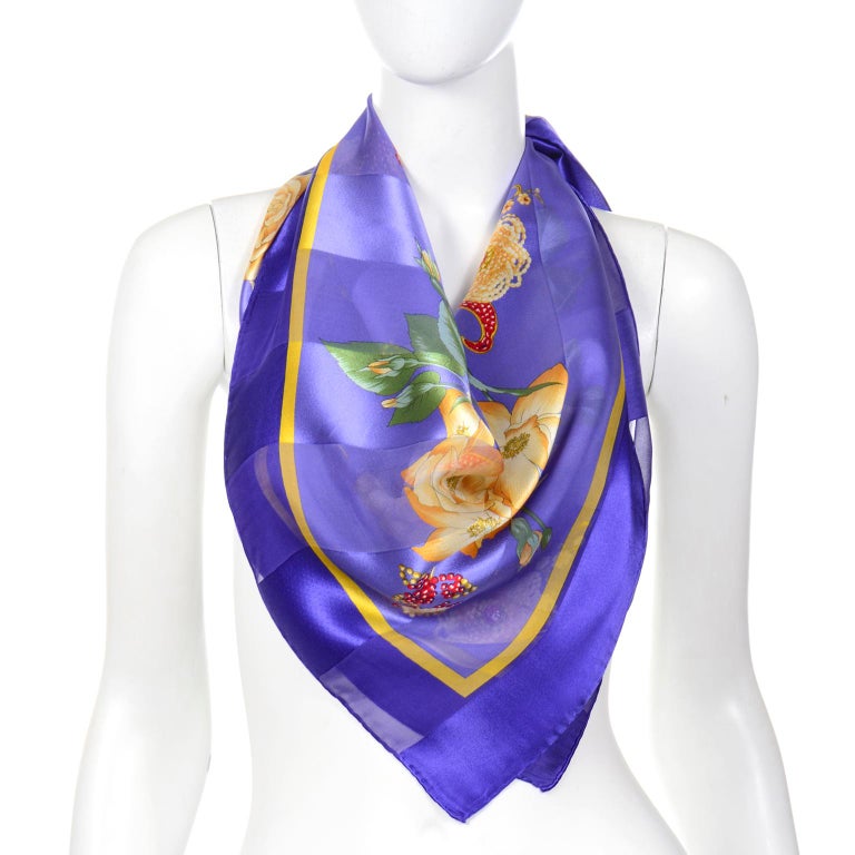vintage valentino silk scarf