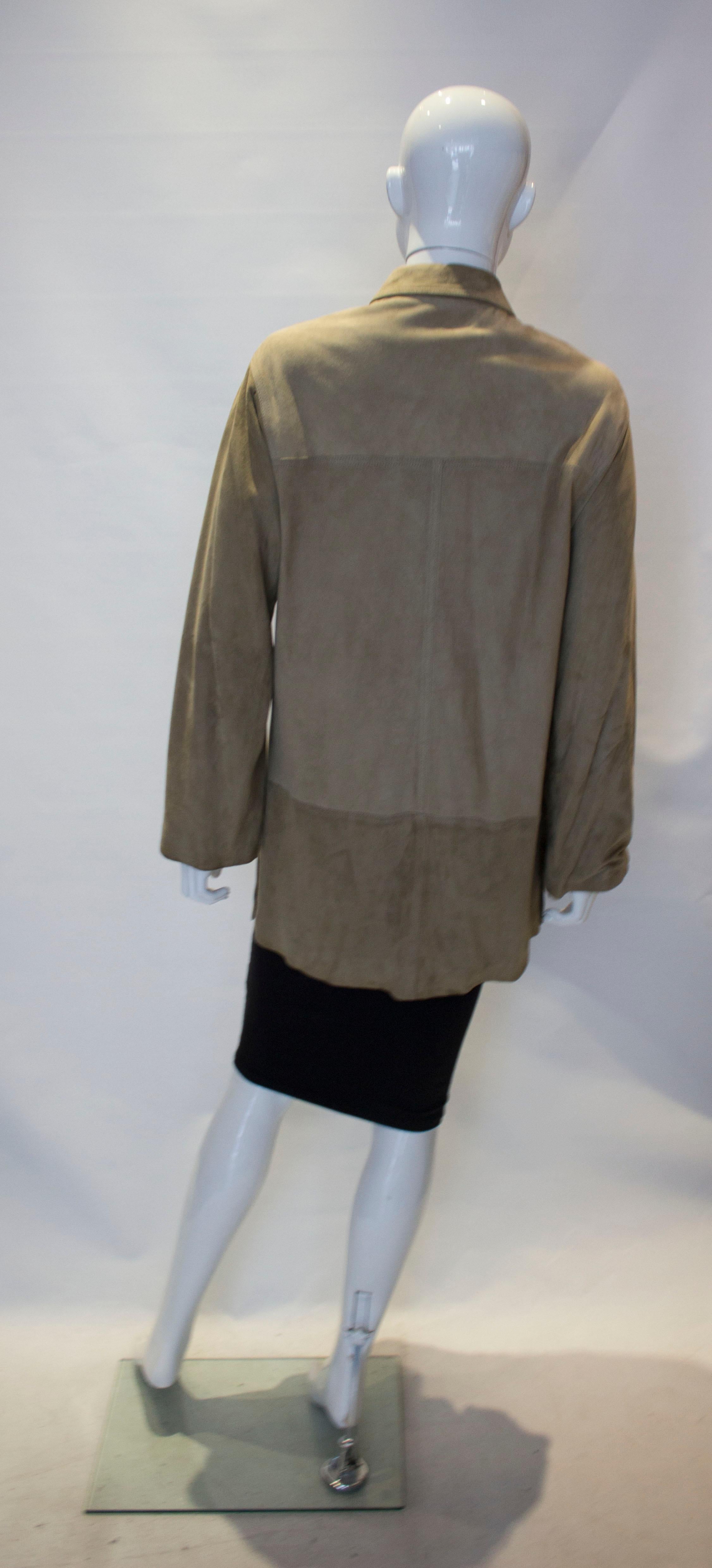 Vintage Valentino Roma Suede Jacket In Good Condition In London, GB