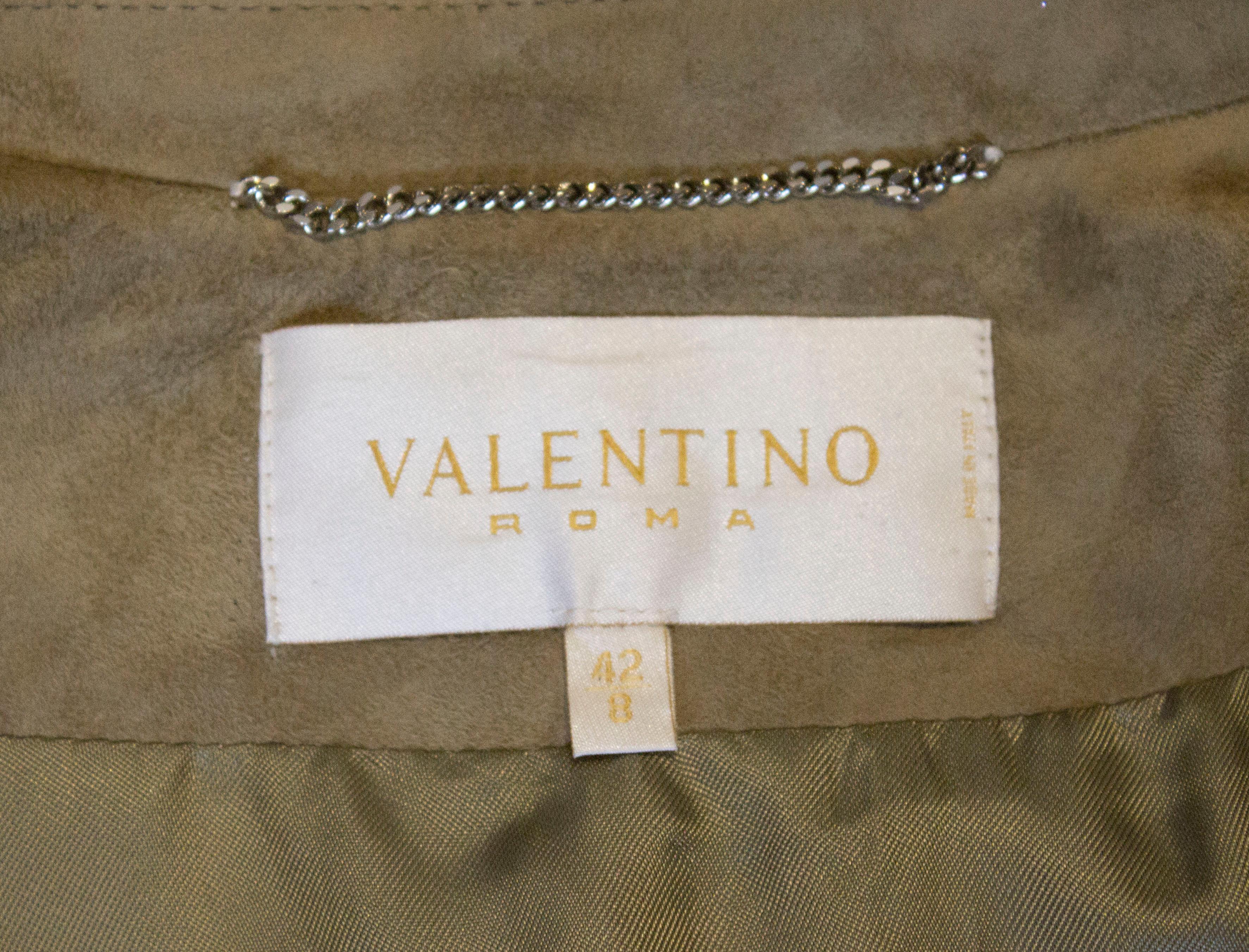 Vintage Valentino Roma Suede Jacket 1