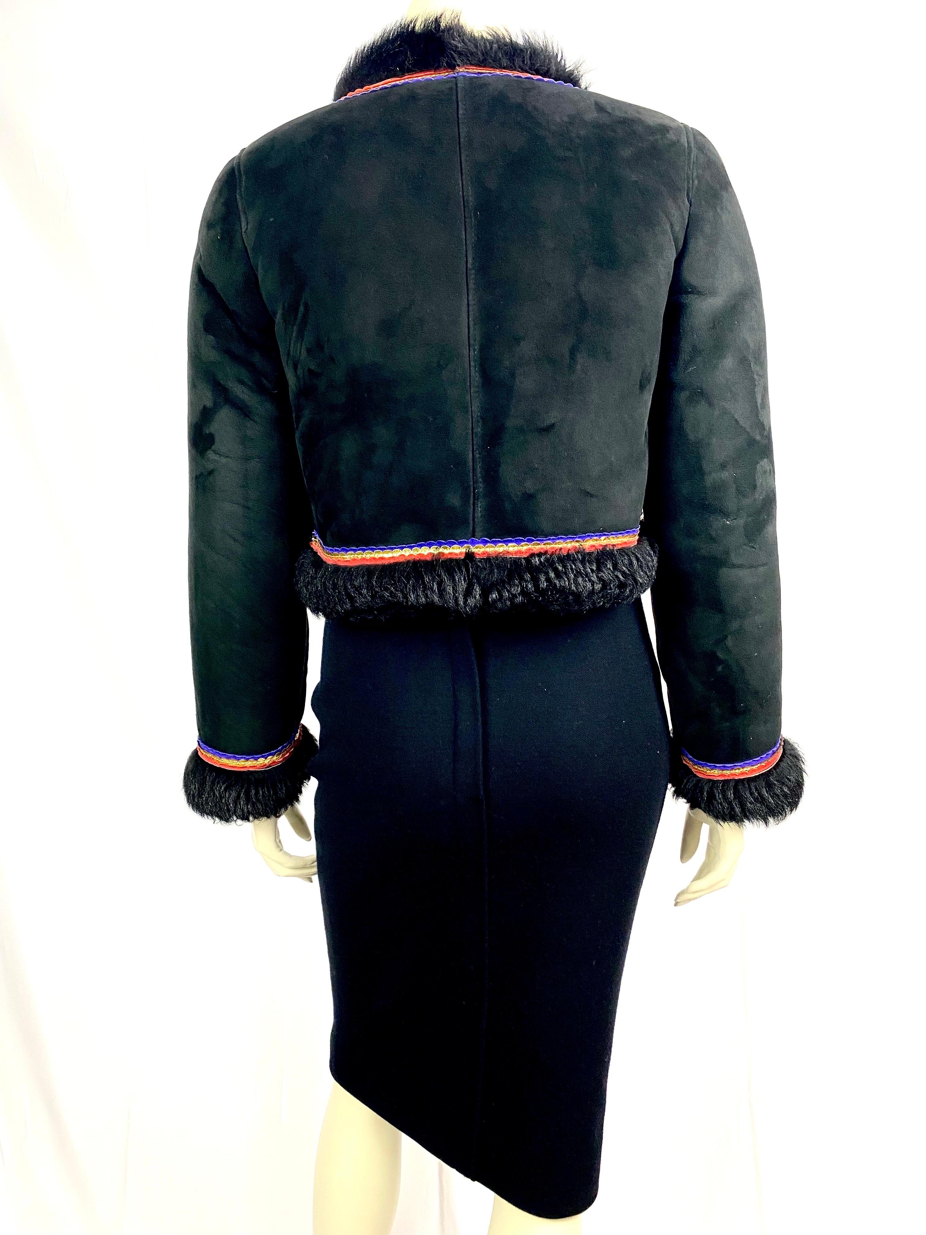 Vintage Valentino shearling jacket from 1970’s For Sale 6